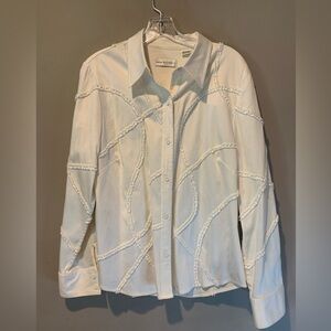 Dana Buchanan, long sleeve blouse, size 14